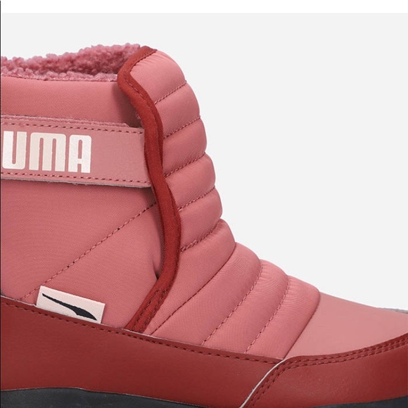 Puma Kids Pink N’ Maroon SnowBoots Size 9C - Picture 7 of 7